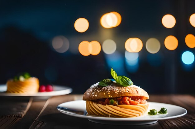 un plato de comida con un sándwich en él