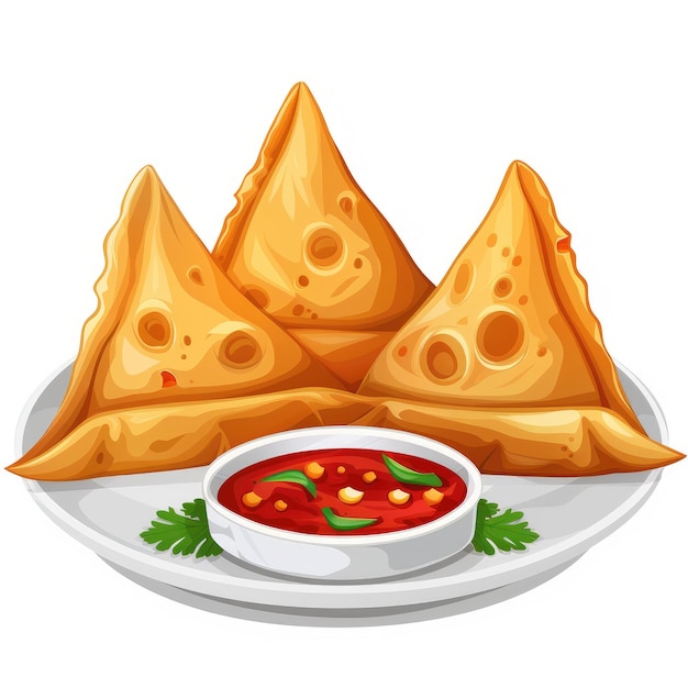 un plato de comida con un tazón de salsa y un tazó de salsa