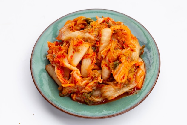 Plato coreano Kimchi de verduras fermentadas picantes