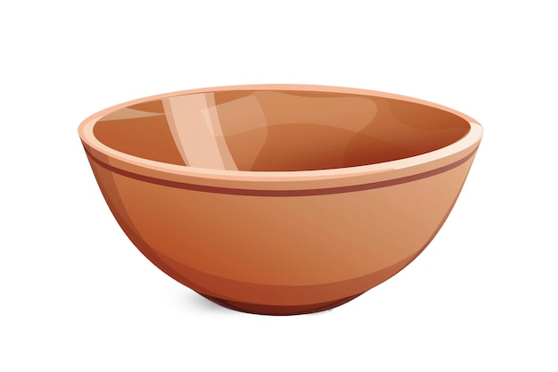 Plato de cuenco sobre un fondo transparente