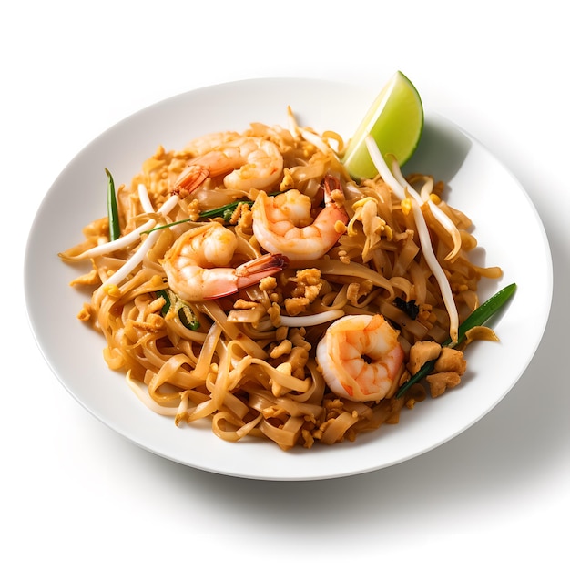 Plato de fideos salteados de Tailandia