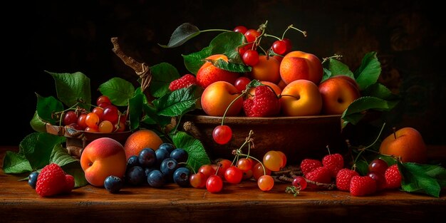 Un plato de fruta con frutas en él.