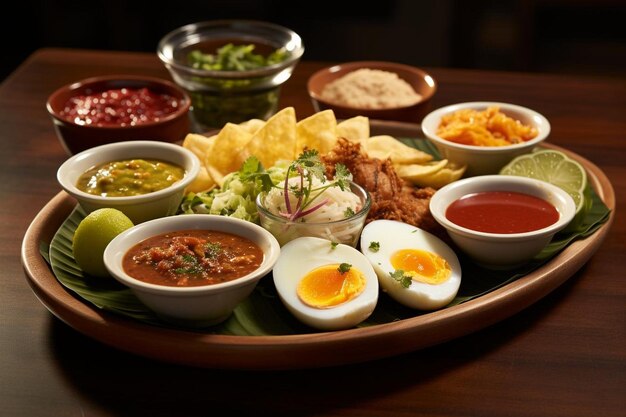 Foto el plato de gado gado vibrante