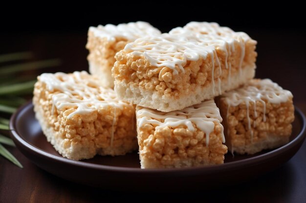 un plato de galletas saladas con las palabras "avena" encima.