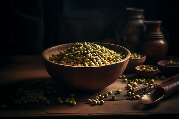 Un plato de judías verdes