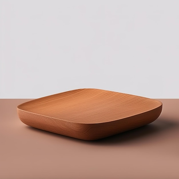 Plato de madera para fondo de maqueta