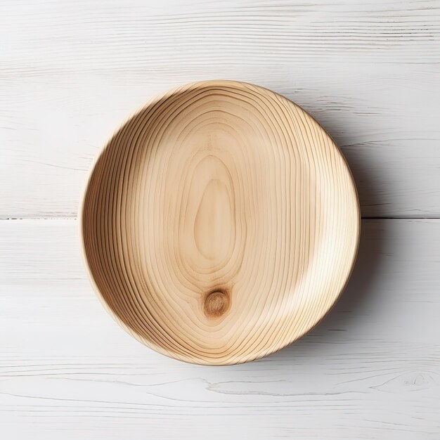 Plato de madera para fondo de maqueta