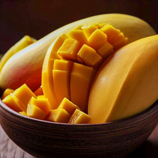 Un plato de mango