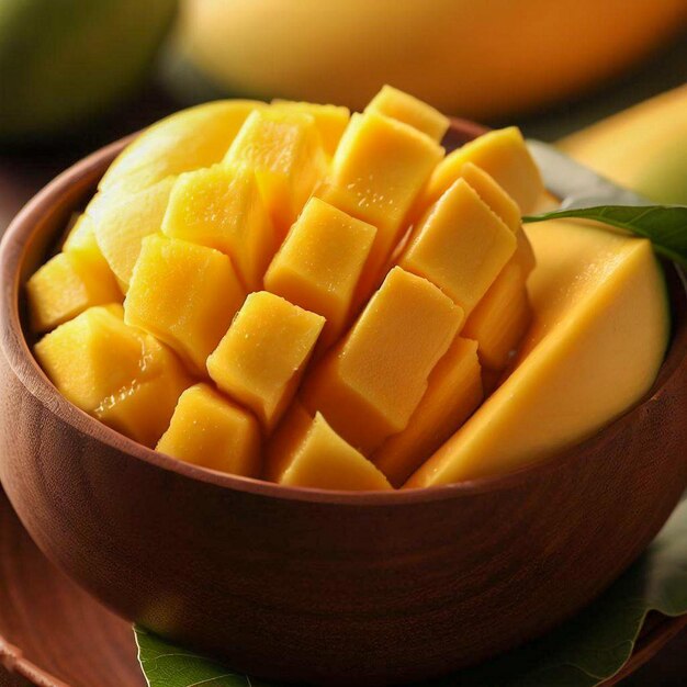 Un plato de mango