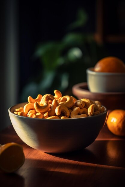 un plato de naranjas con naranjas y naranjas en una mesa