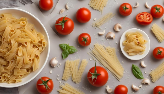 un plato de pasta con la palabra pasta en él