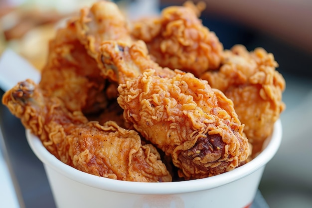 un plato de patas de pollo fritas