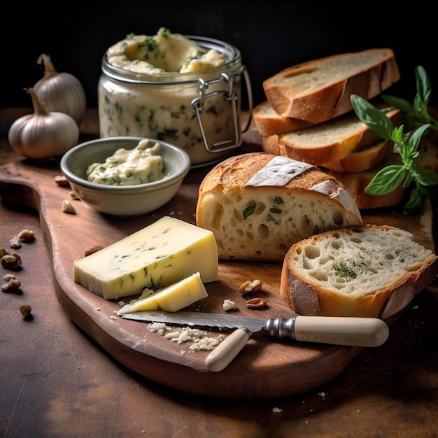 Plato de queso con quesos variados uvas nueces y frutas