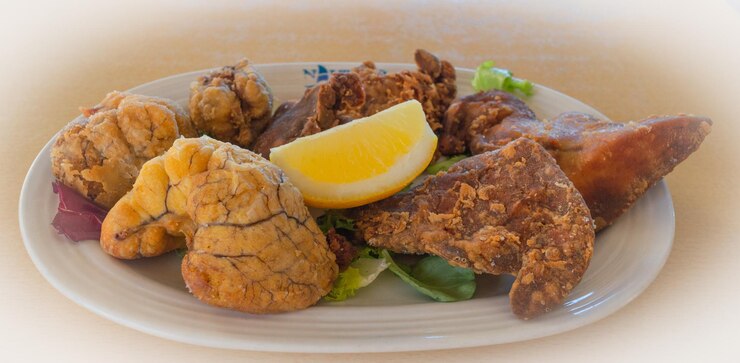 Foto plato con racion de comida