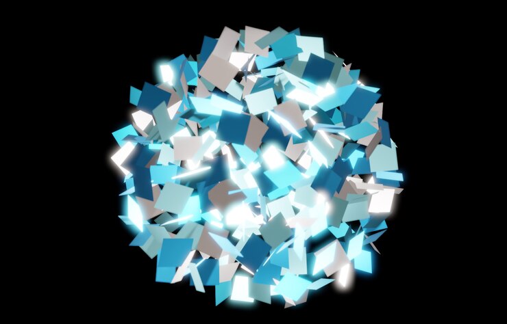 Foto plato rectangular azul y blanco