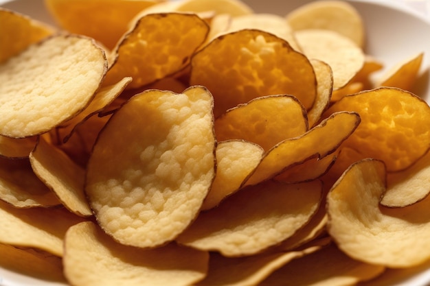 Un plato de salsa con papas fritas y salsas