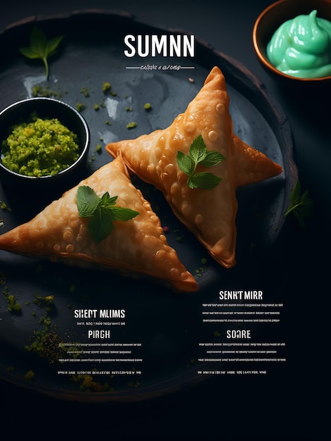 Plato De Samosa Con Chutney De Menta Y Chutney De Tamarindo Dulce Sav India Culinary Culture Layout Website