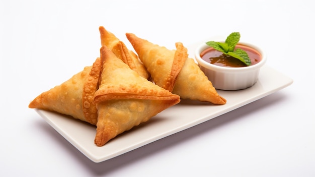 Un plato de samosas de la India Inteligencia Artificial Generativa