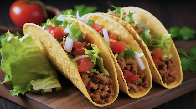 Un plato de tacos mexicanos