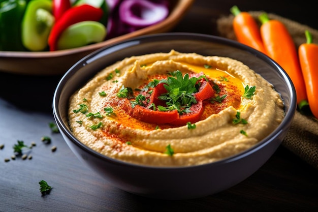 un plato de tortilla con un pimiento rojo encima.