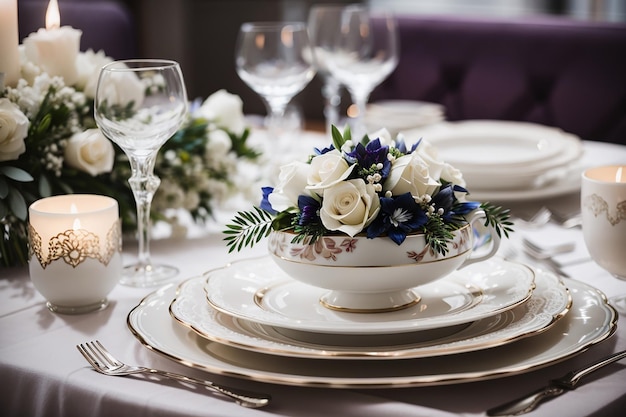 Platos de boda elegantes