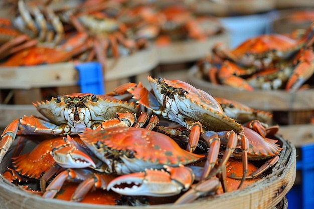 Los platos de cangrejo, el país de las maravillas, los mariscos irresistibles.