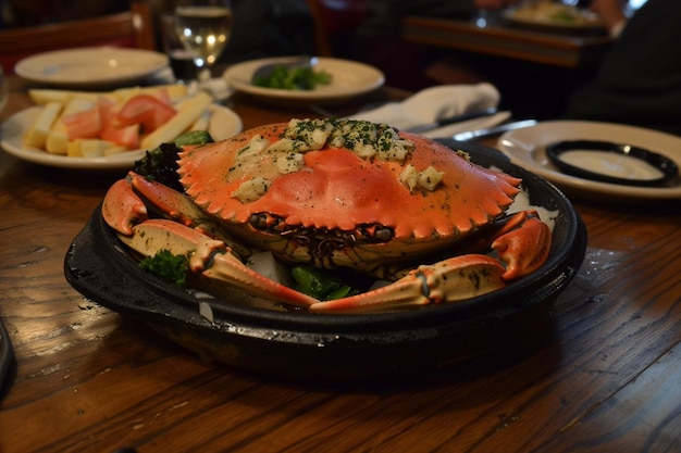 Los platos de cangrejo son una deliciosa delicia de mariscos