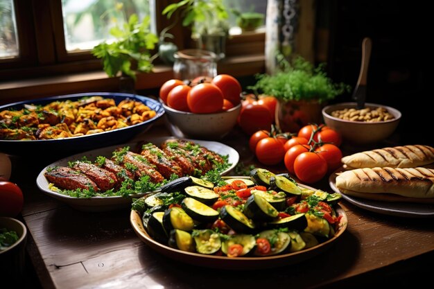 Platos para una cena romántica