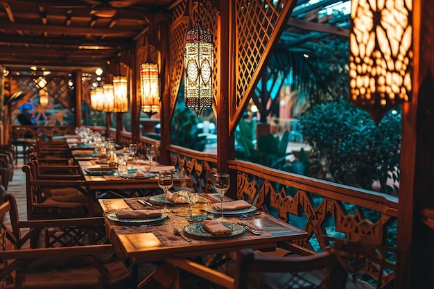 Platos de restaurantes de cocina marroquí