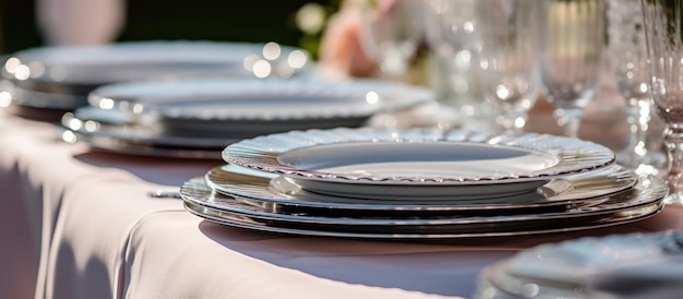 Foto platos sellados para el catering en un evento de boda