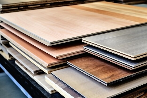 Platten aus Sperrholz für den Parkettboden in der Industrie zur Vorbereitung für den Boden