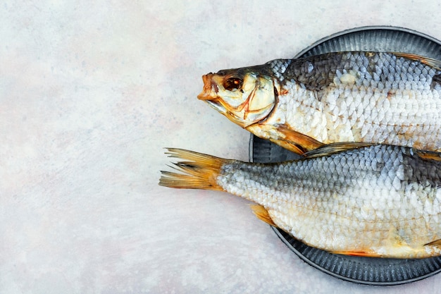 Platz für trockenen Fisch für Text