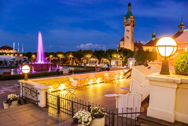 Platz- und Promenadenarchitekturmarkstein in Sopot