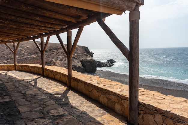 La playa de Ajuy Pajara costa oeste de la isla de Fuerteventura