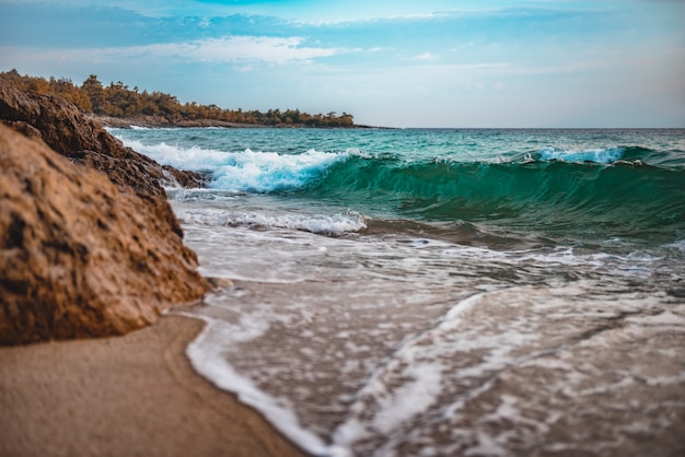 Playa de arena en Grecia