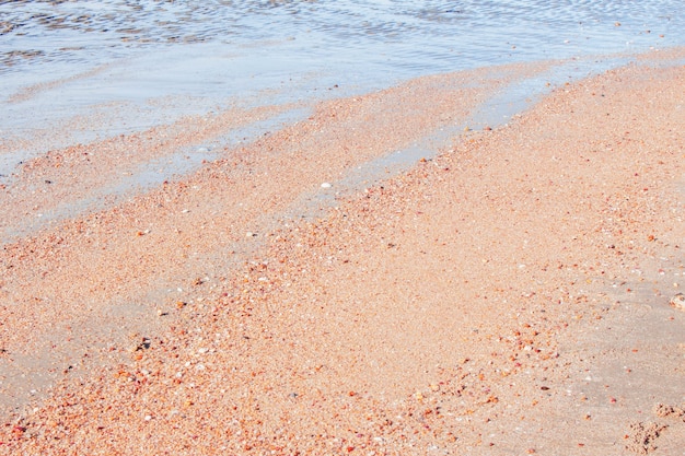 Playa de arena de superficie.