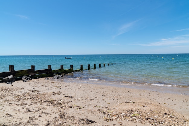 Foto playa de arena de verano en la isla de noirmoutier en vendée francia