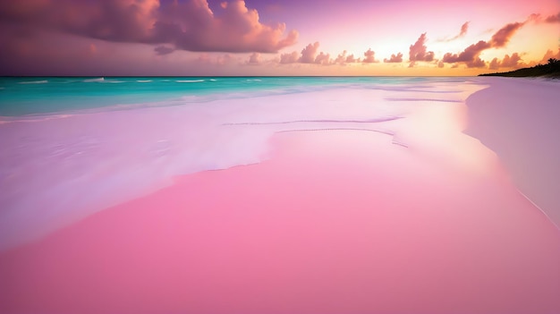 La playa de arenas rosadas de las Bahamas