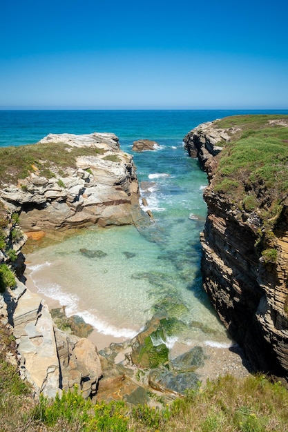 Playa As Catedrales Playa de las Catedrales Galicia España