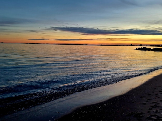 Playa del atardecer