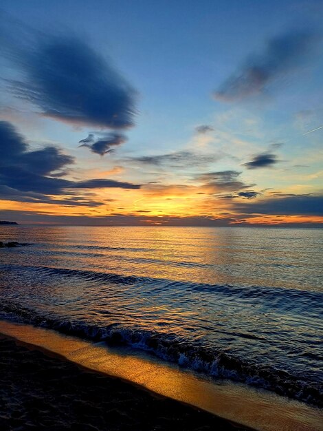 Playa del atardecer