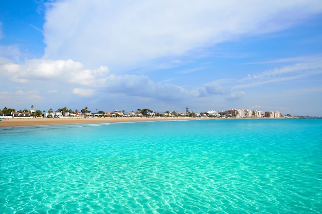 Playa de burriana en castellon de españa