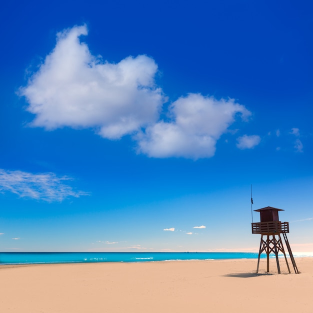 Playa de Canet de Berenguer en Valencia en España