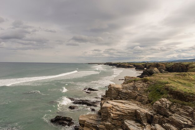 Foto playa de las catedrales galicia españa