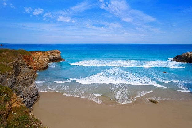 Foto playa las catedrales playa de catedrais en galicia españa