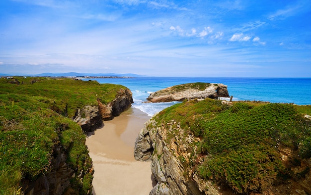 Playa las catedrales playa de Catedrais en Galicia España