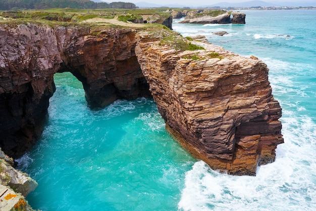 Playa las catedrales playa de Catedrais en Galicia España