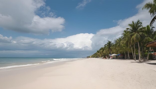 playa bajo un cielo nublado en Tropicana