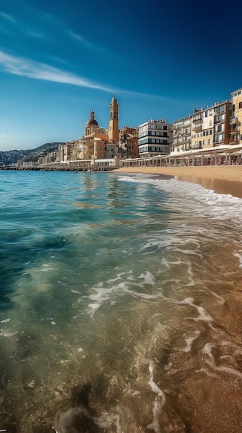 Una playa en la ciudad de nápoles