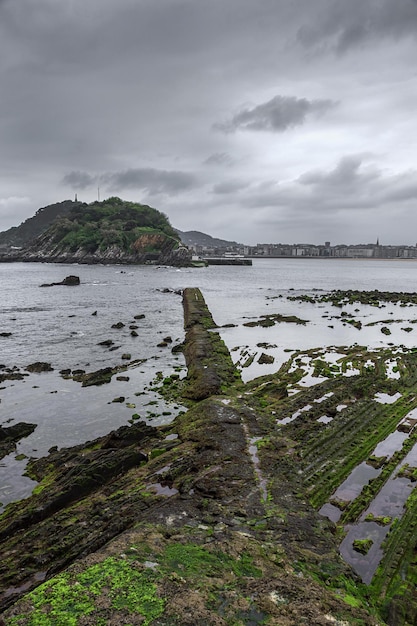 Playa de La Concha en San Sebastián País Vasco